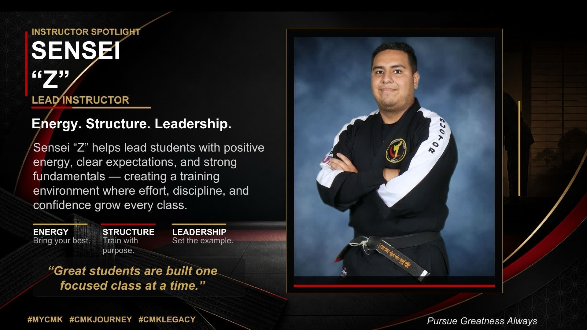 Sensei “Z” — Lead Instructor at Crescent Moon Karate