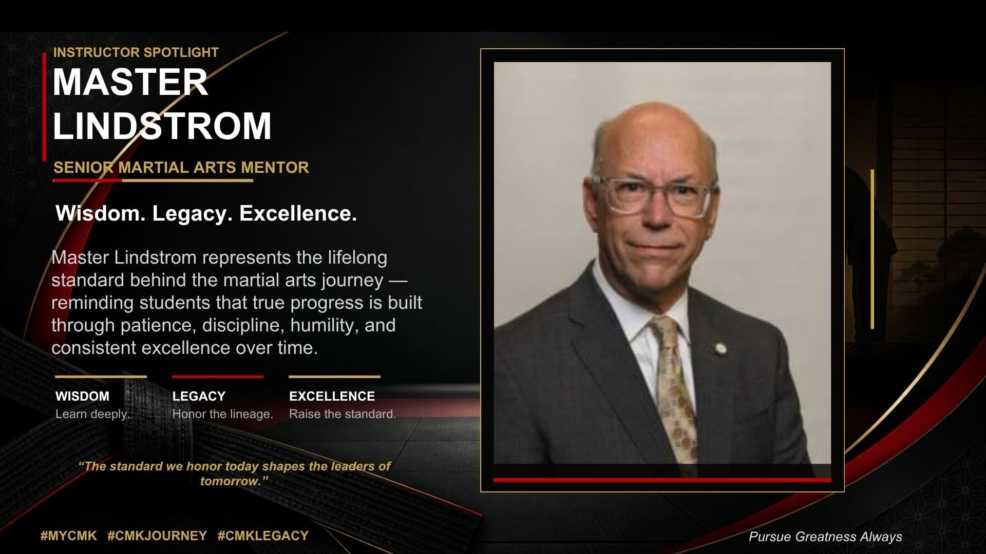 Master Lindstrom — Senior Martial Arts Mentor at Crescent Moon Karate